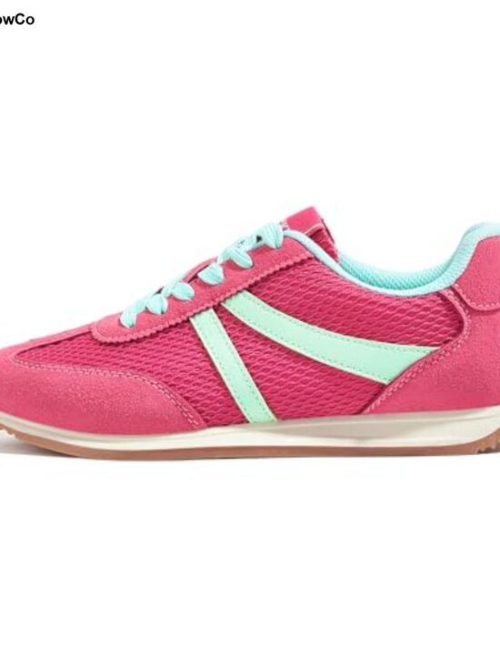 Shoes - Women's Retro Fashion Sneakers Leather Casual Lace-Up Athletic Shoes